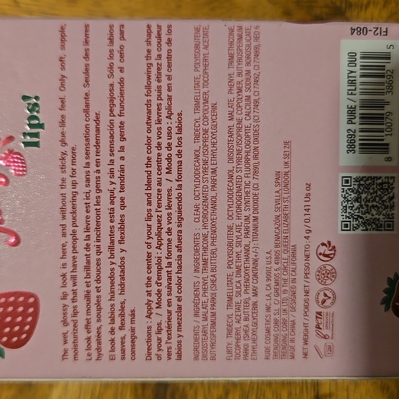 Rude Berry Juicy Lip Gloss Set 2 Piece Set - Picture 4 of 6